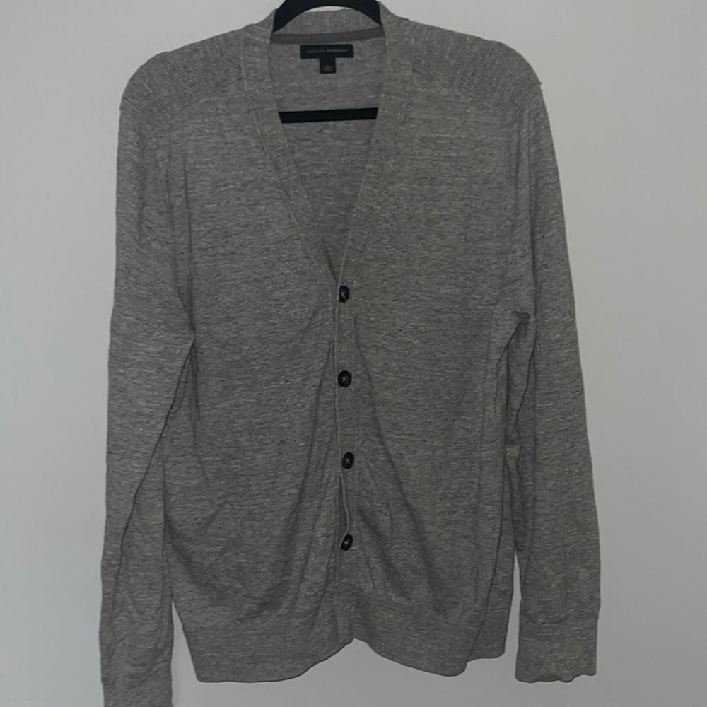 Banana Republic women’s size L gray long sleeve button up. NWOT